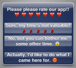 Toward a better “Rate this app”